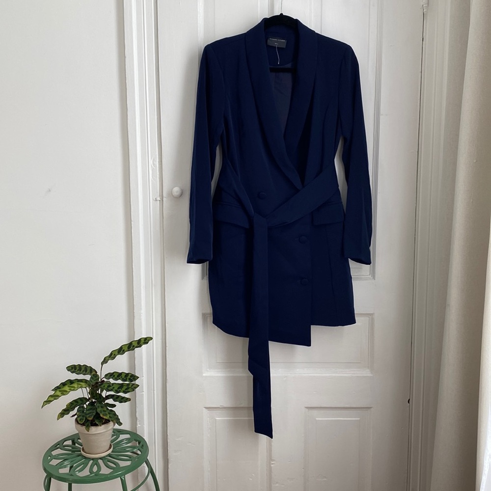 Modern Citizen | Alexandra Tie-Front Tuxedo Dress